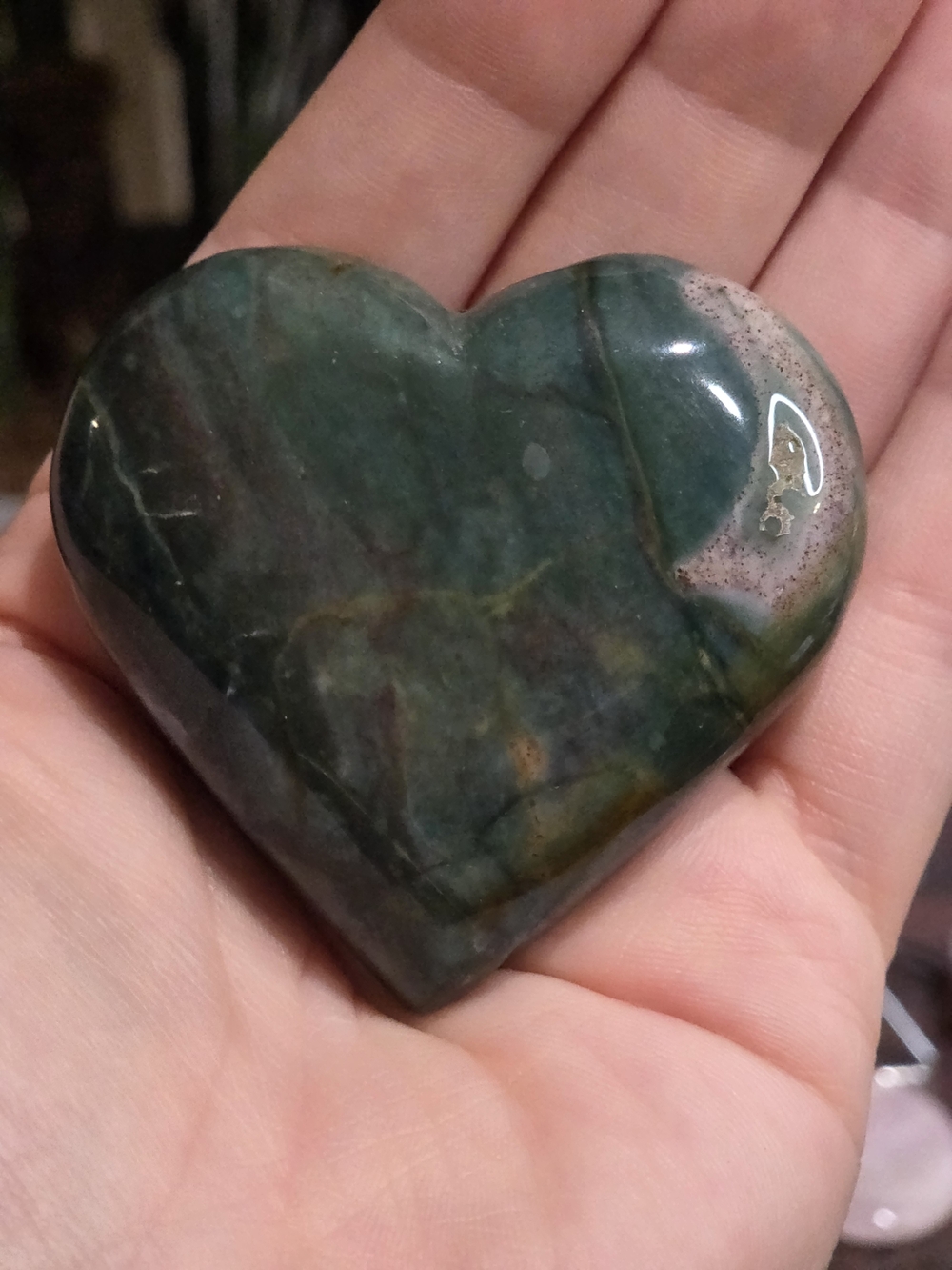 Ocean Jasper Heart - Picture 7 of 8